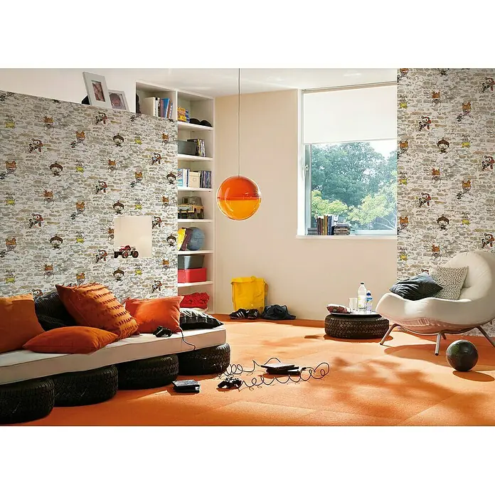 AS Creation Boys And Girls 6 Papiertapete Mauer - Bunt, Motiv, 10,05 x 0,53 m - Stimmungsaufnahme