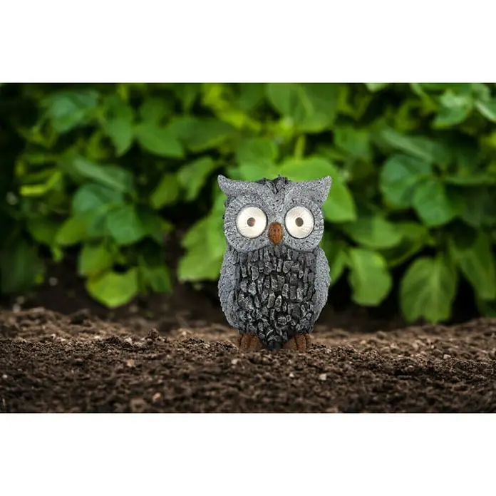 Globo Solarna ukrasna LED svjetiljka - Sive boje, 13,5 x 11,5 x 19,5 cm