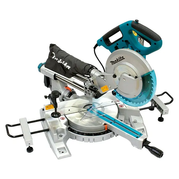 Makita Kapp- & Gehrungssäge LS1018LN - 1.430 W, Durchmesser Sägeblatt: 260 mm, 0 U/min - 4.300 U/min - Vorderansicht