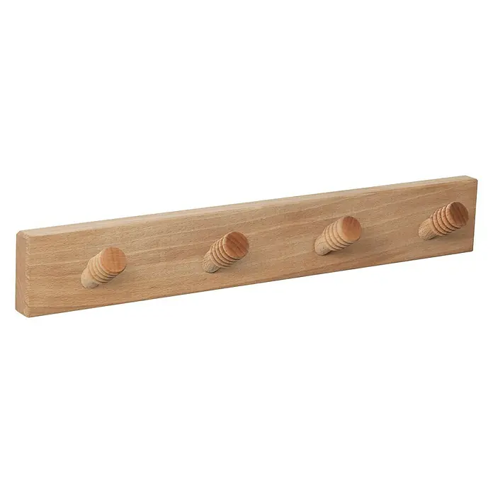 Nesu Perchero 9403 - L x An x Al: 50 x 6 x 1,6 cm, Madera, Natural