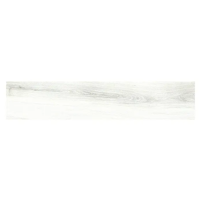 Pavimento porcelánico Jungle - 20 x 120 cm, Blanco, Rectificado, Estilo madera