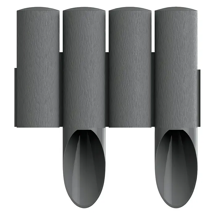 Palisade - L x H: 2,3 m x 145 mm, Anthrazit, Kunststoff
