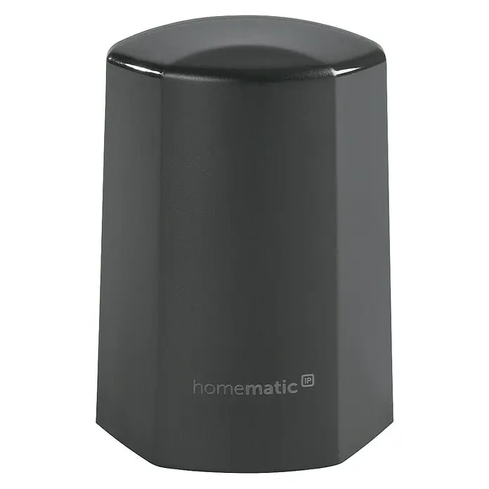 Homematic IP Funk-Temperatursensor HmIP-STHO-A - Anthrazit, 5,9 x 8,2 x 4,1 cm, Batteriebetrieben, IP44 - Vorderansicht