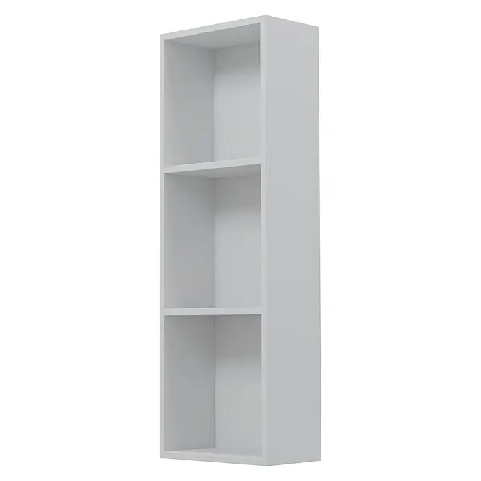 Camargue Espacio Modularni regal - 30 x 17 x 90 cm, Bijele boje, Mat - Pogled sprijeda