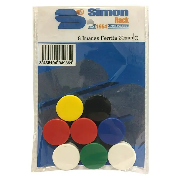 Simonrack Magnete - Durchmesser: 25 mm, 8 Stk.