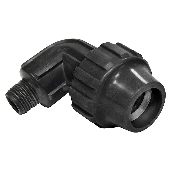 Codo angular montaje rápido macho - Diámetro: 40 mm, 1¼''