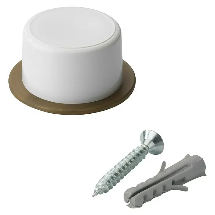 Inofix Tope de puerta 3042 - Plástico, Blanco