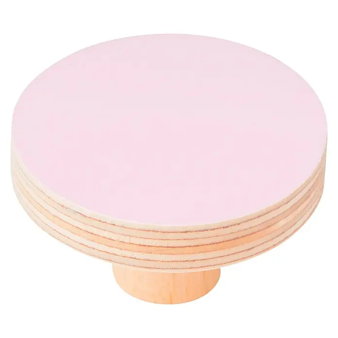 Nesu Pomo para muebles Círculo rosa - Ø x Al: 80 x 27 mm, Madera, Lacado