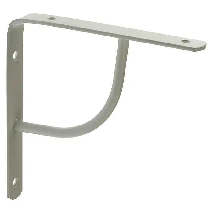 Rei Escuadra de soporte 1460 - Plateado, L x An x Al: 15 x 15 x 2 cm, Carga soportada: 20 kg, Acero