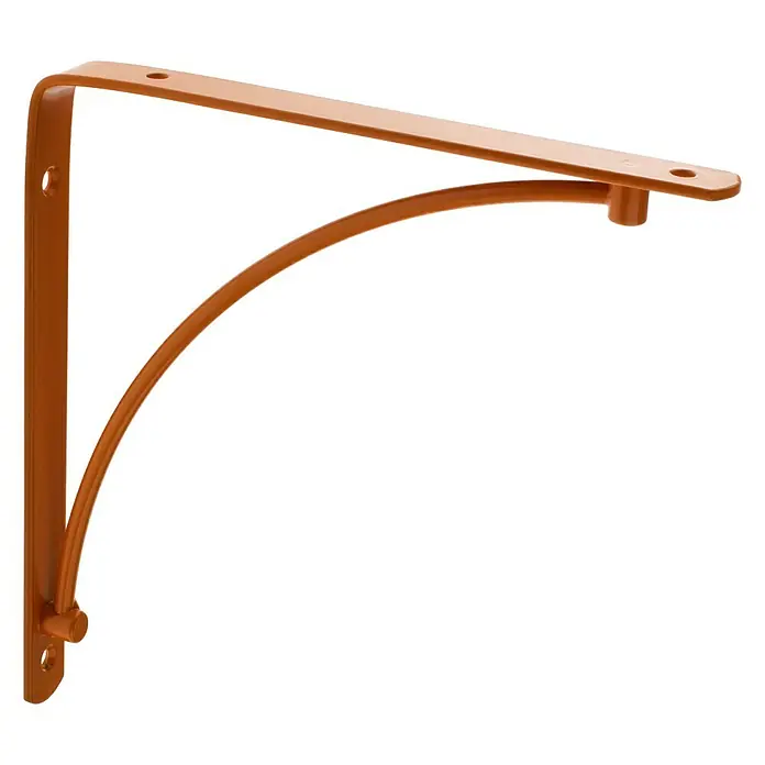 Rei Escuadra de soporte 1461 - Naranja, L x An x Al: 20 x 20 x 2 cm, Carga soportada: 30 kg, Acero