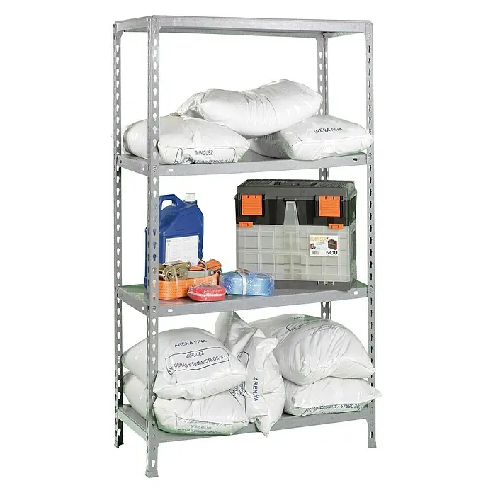 Simonrack Simonclick Estantería metálica Ecoclick - L x An x Al: 30 x 90 x 150 cm, Capacidad de carga: 70 kg/balda, Número de baldas: 3 ud., Galvanizado