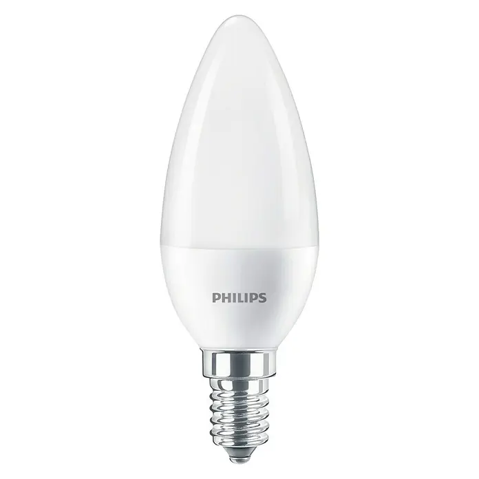 Philips Bombilla LED Vela - 7 W, E14, Color de luz: Blanco cálido, No regulable, Vela