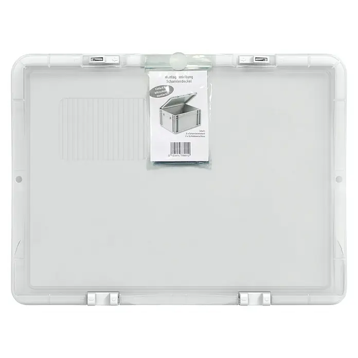 Surplus Systems Deckel - Passend für: Surplus Systems Euronormbox 40 x 30 cm, L x B: 40 x 30 cm, Polypropylen, Transparent - Ansicht von oben