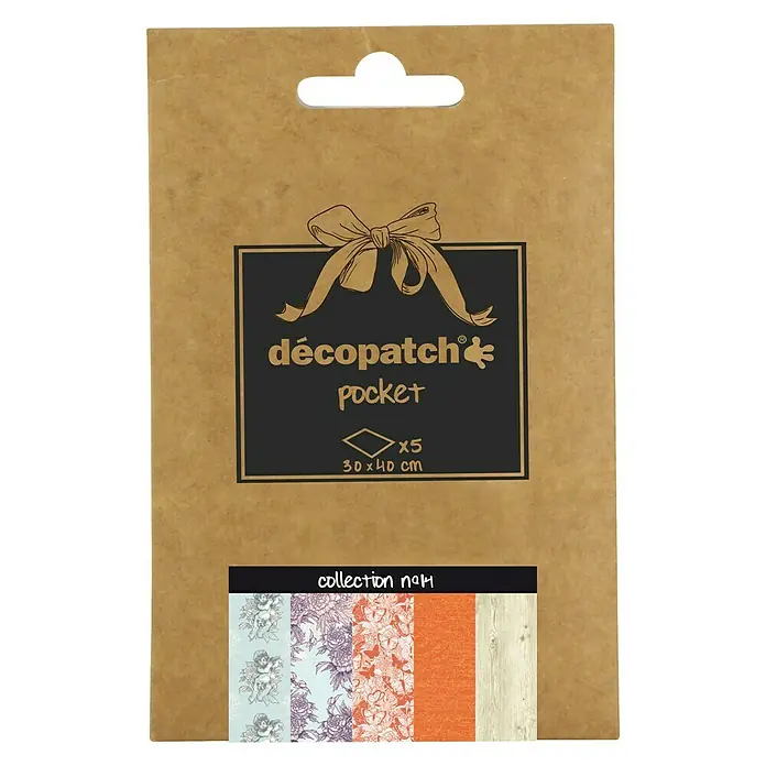 Décopatch Papel decorativo Pocket N14 - 40 x 30 cm, Papel