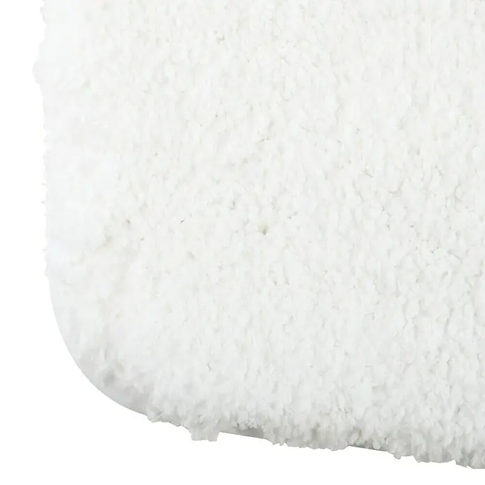MSV Alfombra para baño Douceur - 50 x 70 cm, Blanco