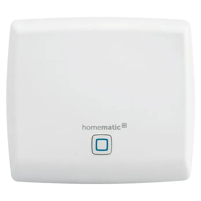 Homematic IP Steuerzentrale Access Point - Weiß, 11,8 x 10,4 x 2,6 cm, Funkfrequenz: 868 - 868,6 MHz/869,4 - 868,65 MHz - Vorderansicht