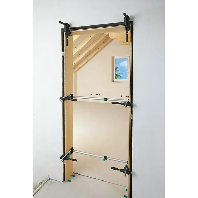 Wolfcraft Türfuttermontage-Set Pro - Passend für: Türen mit 600 - 1.000 mm Breite