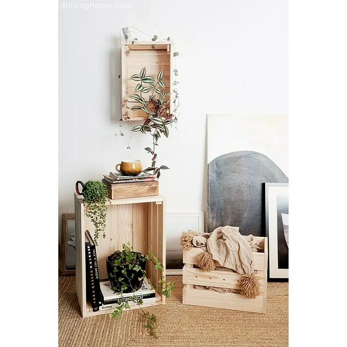 Astigarraga Home Box Caja de madera - L x An x Al: 28 x 38,4 x 25,6 cm, Madera de pino