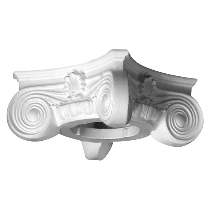 Dekoelement Halbsäule Kaptell D1/H - 17,2 x 13 cm - Vorderansicht