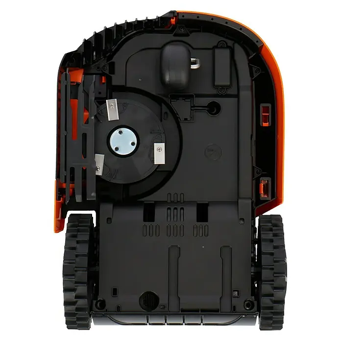 Bosch Mähroboter M700 - 20 V, Li-Ionen, 2 Ah, 1 Akku, Max. Flächenempfehlung: 700 m² - Ansicht von unten