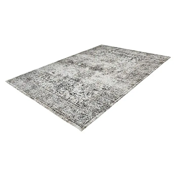 Kayoom Kurzflorteppich Iglesia - Anthrazit, 170 x 120 cm, 100 % Polyester - Rechte Seitenansicht