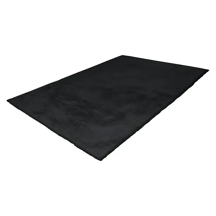 Kayoom Hochflorteppich Rabbit - Anthrazit, 230 x 160 cm, 100 % Polyester - Rechte Seitenansicht