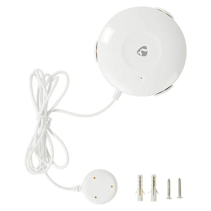 Nedis Smartlife Funk-Wassermelder - Akkubetrieben, Ø x H: 115 x 6 mm - Vorderansicht