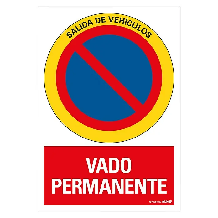 Pickup Señal de precaución - Motivo: Vado permanente, L x An: 33 x 23 cm