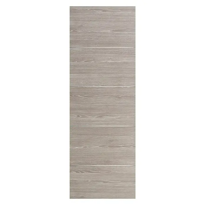 Puerta corredera de madera Roble Finlandés 400AL - 72,5 x 203 cm, Roble oscuro, Macizo