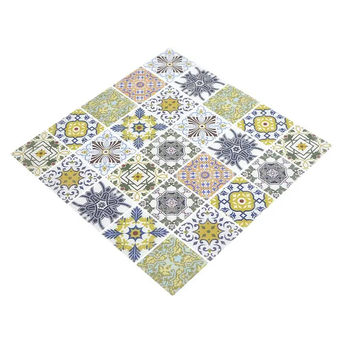 Selbstklebemosaik SVM RETRO - 25,5 x 25,5 cm, Vinyl, Mehrfarbig - Ansicht von oben