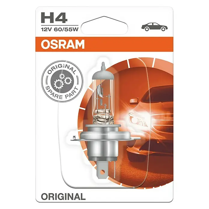 Osram Original Line Halogena žarulja za automobil H4 - H4, 1 Kom. - Pogled sprijeda