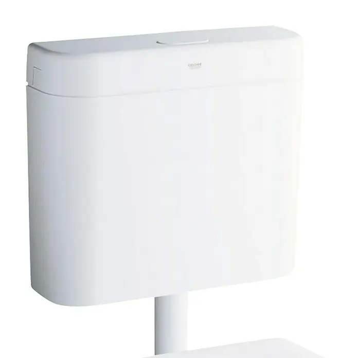 Grohe Spülkasten - Spülmenge: 6 - 9 l, 1-Mengen-Spülung, Kunststoff, Weiß - Vorderansicht