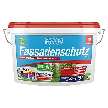 SCHÖNER WOHNEN-Farbe  Fassadenfarbe Fassadenschutz Basis 1