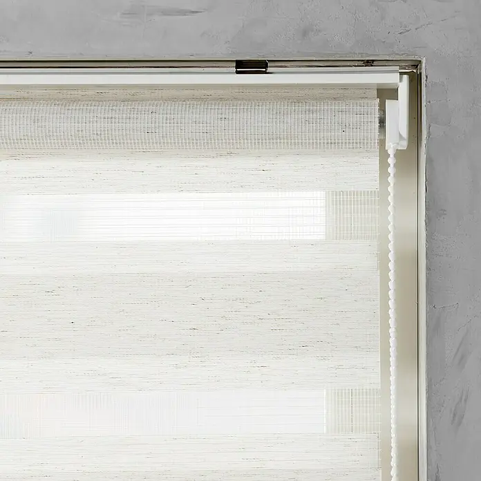 Doppelrollo - B x H: 60 x 150 cm, Leinen - Detailaufnahme
