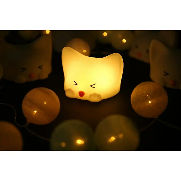LED-Nachtlicht Catty Cat - Weiß, L x B x H: 126 x 106 x 82 mm - Anwendungsbeispiel