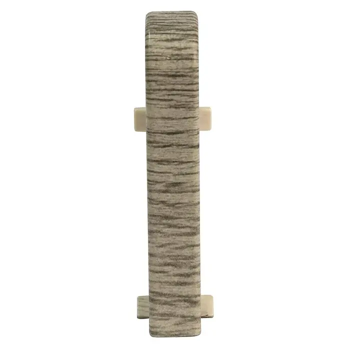 Egger Übergangskappe - Eiche Hellgrau, 2 Stk., Passend für: Egger Sockelleisten 17 x 60 mm - Vorderansicht