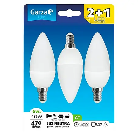 Garza  Bombilla LED Vela