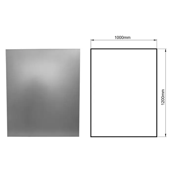 Bertrams Bodenplatte - L x B: 1.000 x 1.200 mm, Rechteckig, Gussgrau, Senotherm lackiert