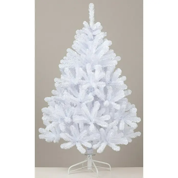 Árbol de Navidad artificial Canmore blanco - Altura: 155 cm, Blanco