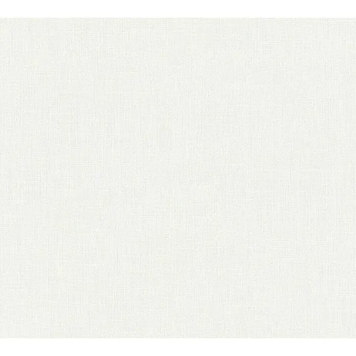 AS Creation Metropolitan Stories Vliestapete Textil-Optik - Weiß, Uni, 10,05 x 0,53 m - Detailaufnahme