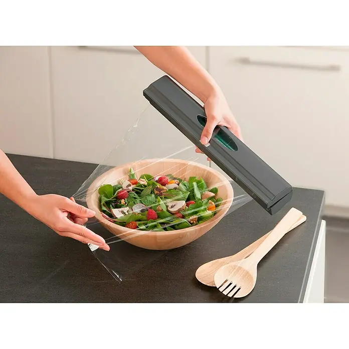 Wenko Dispensador Perfect Cutter 1-Click - ABS, Gris