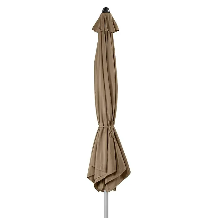 Doppler Active Kurbelschirm Auto Tilt - Greige, Durchmesser: 320 cm - Vorderansicht