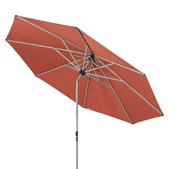 Doppler Sonnenschirm Active Teleskop - Terracotta, Durchmesser: 333 cm - Vorderansicht