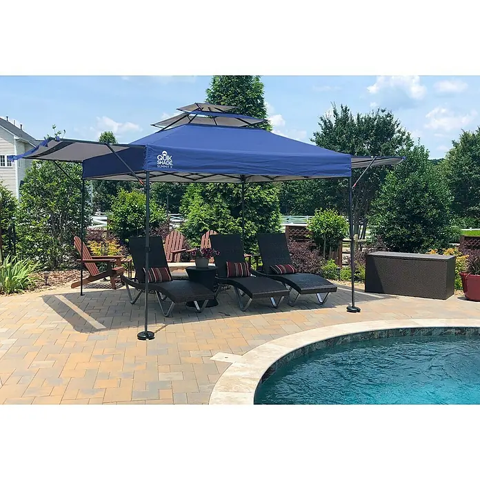 ShelterLogic Faltpavillon Quik Shade Summit - L x B x H: 300 x 300 x 300 cm, Blau - Stimmungsaufnahme