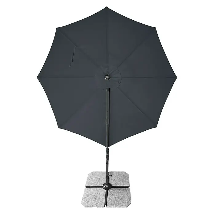 Derby Ravenna Pendelschirm Smart - Anthrazit, Durchmesser: 293 cm - Ansicht von oben