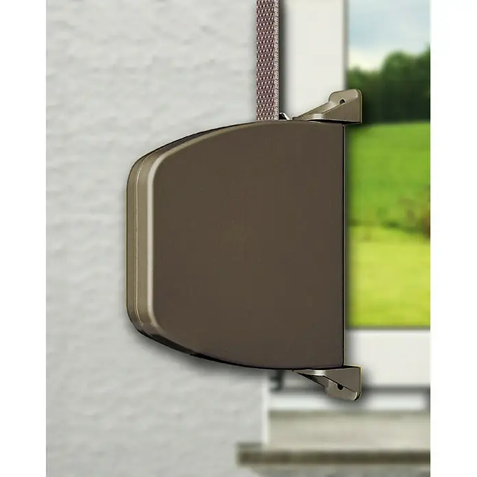 Schellenberg Aufschraubwickler Mini - L x B x H: 159 x 120 x 22 mm, Gurtbreite: 14 mm, Braun - Stimmungsaufnahme