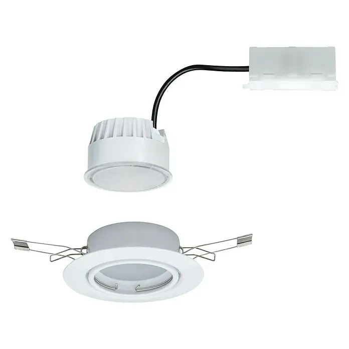 Paulmann LED-Einbauleuchte Base - 5 W, Weiß, Warmweiß, Durchmesser: 51 mm