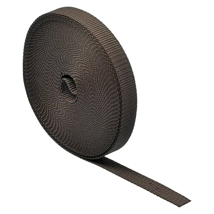 Schellenberg Rollladengurt - Braun, Länge: 12 m, Gurtbreite: 18 mm