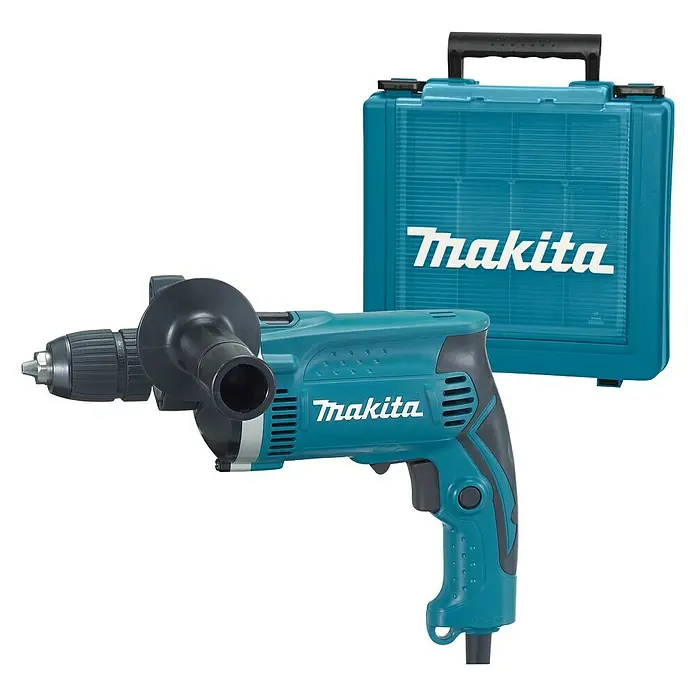 Makita Taladro percutor HP1631K - 710 W, Número de revoluciones de marcha en vacío: 3.200 r.p.m.