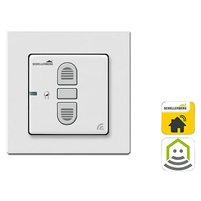 Schellenberg Smart Home Funk-Empfangsschalter - 80 x 80 x 40 mm, Weiß, Unterputzmontage